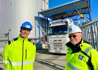 Yara på skinner via havna